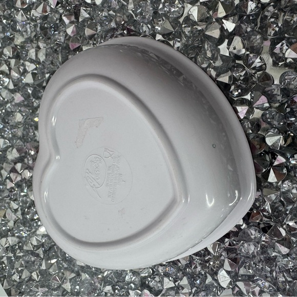 Barbie bowl 1996 vintage heart shaped plaid gingham dog cute tufted pink mini - Picture 8 of 9